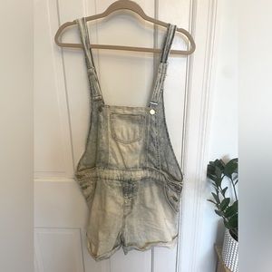 Bebe Jean Short Overalls
